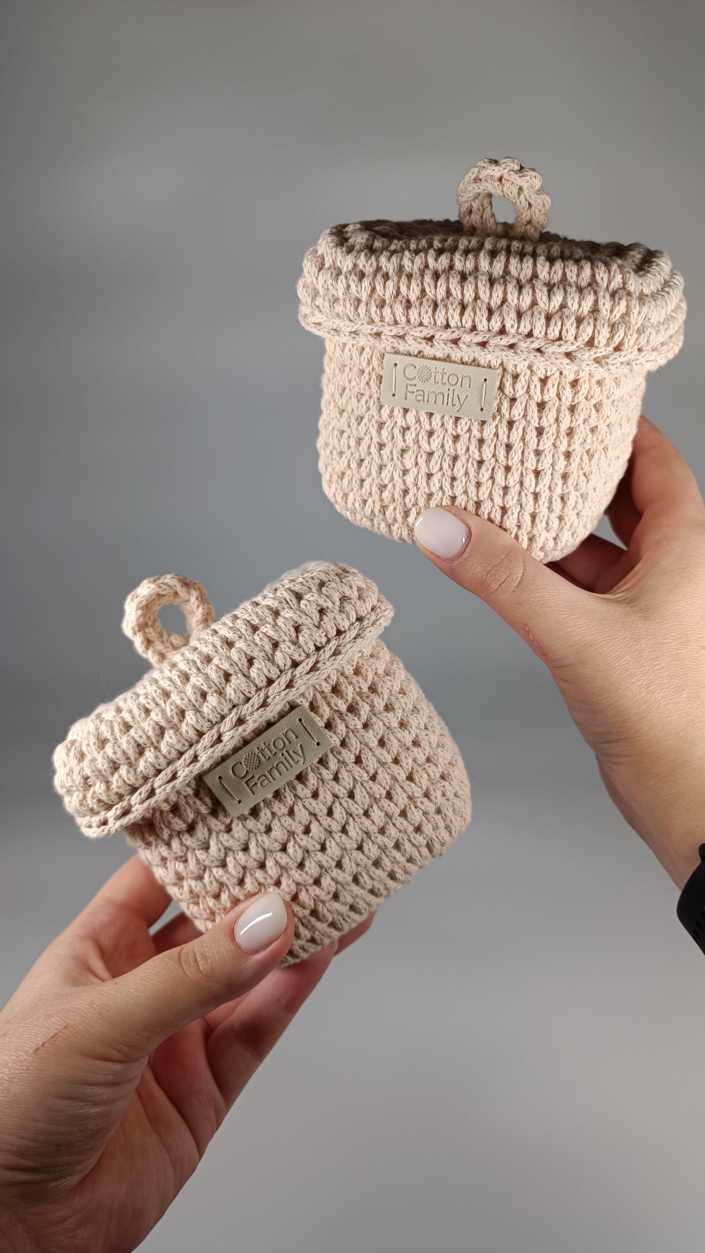 QUAD BOX Set — Nude | Soft Minimalist Cotton Storage