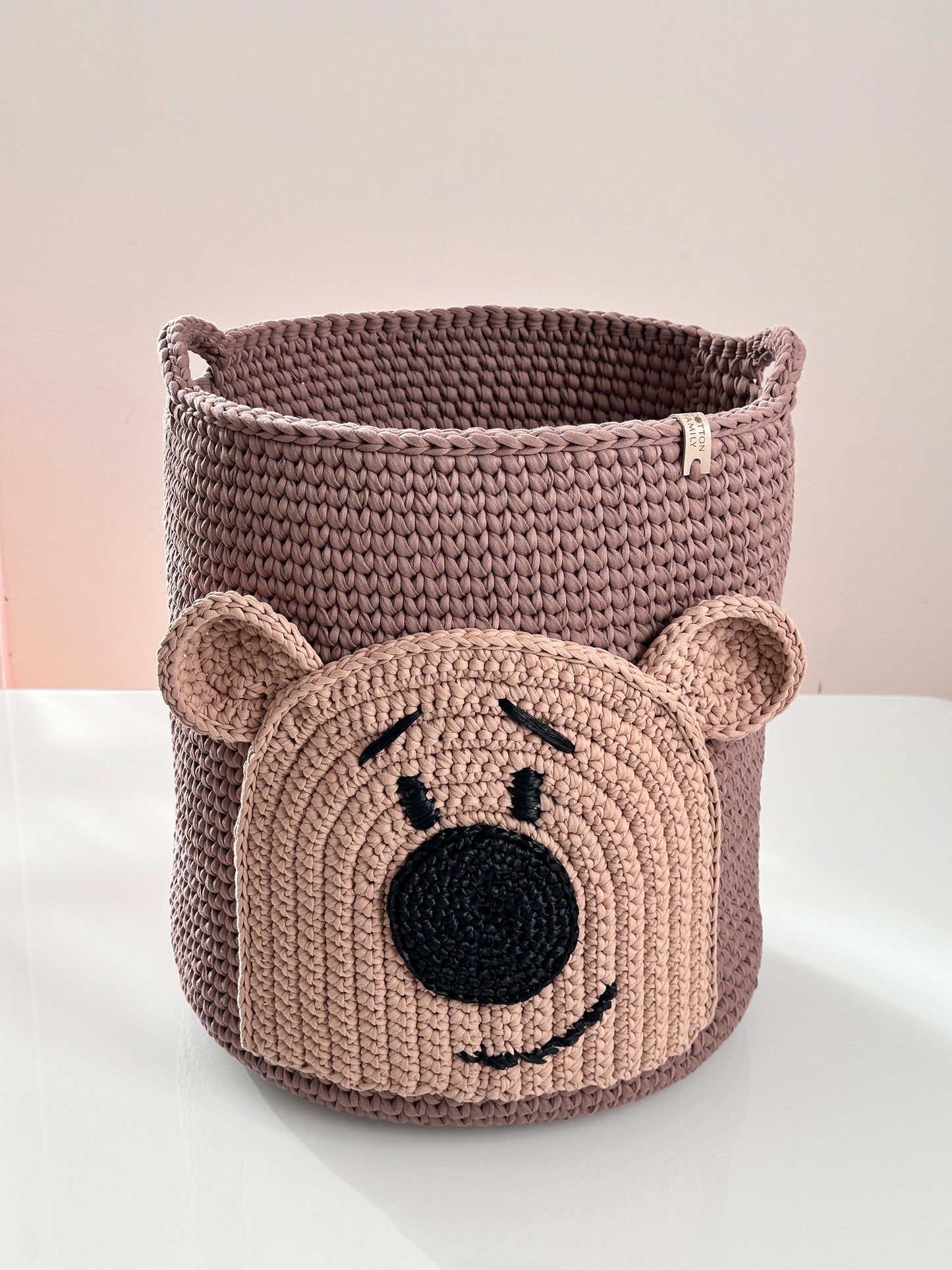 "FUNNY BEAR" storage basket MEDIUM