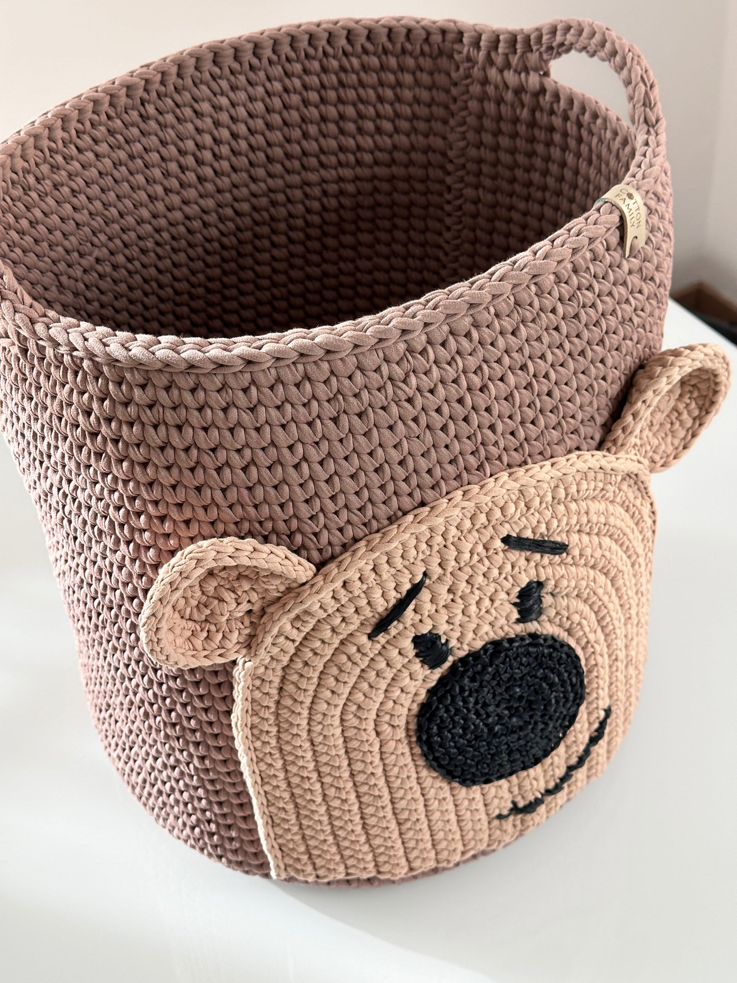 "FUNNY BEAR" storage basket MEDIUM