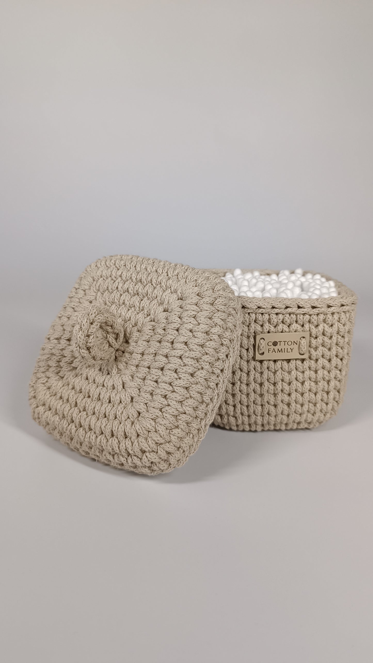 QUAD BOX Set — Beige | Natural Cotton Home Storage