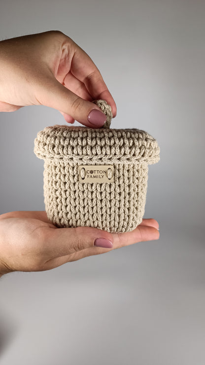 QUAD BOX Set — Beige | Natural Cotton Home Storage