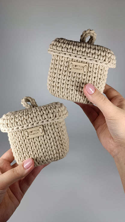 QUAD BOX Set — Beige | Natural Cotton Home Storage