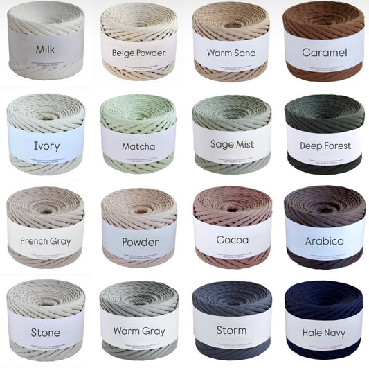 CLASSIC Set — Cocoa | Handmade Round Crochet Storage Baskets (Set of 3)