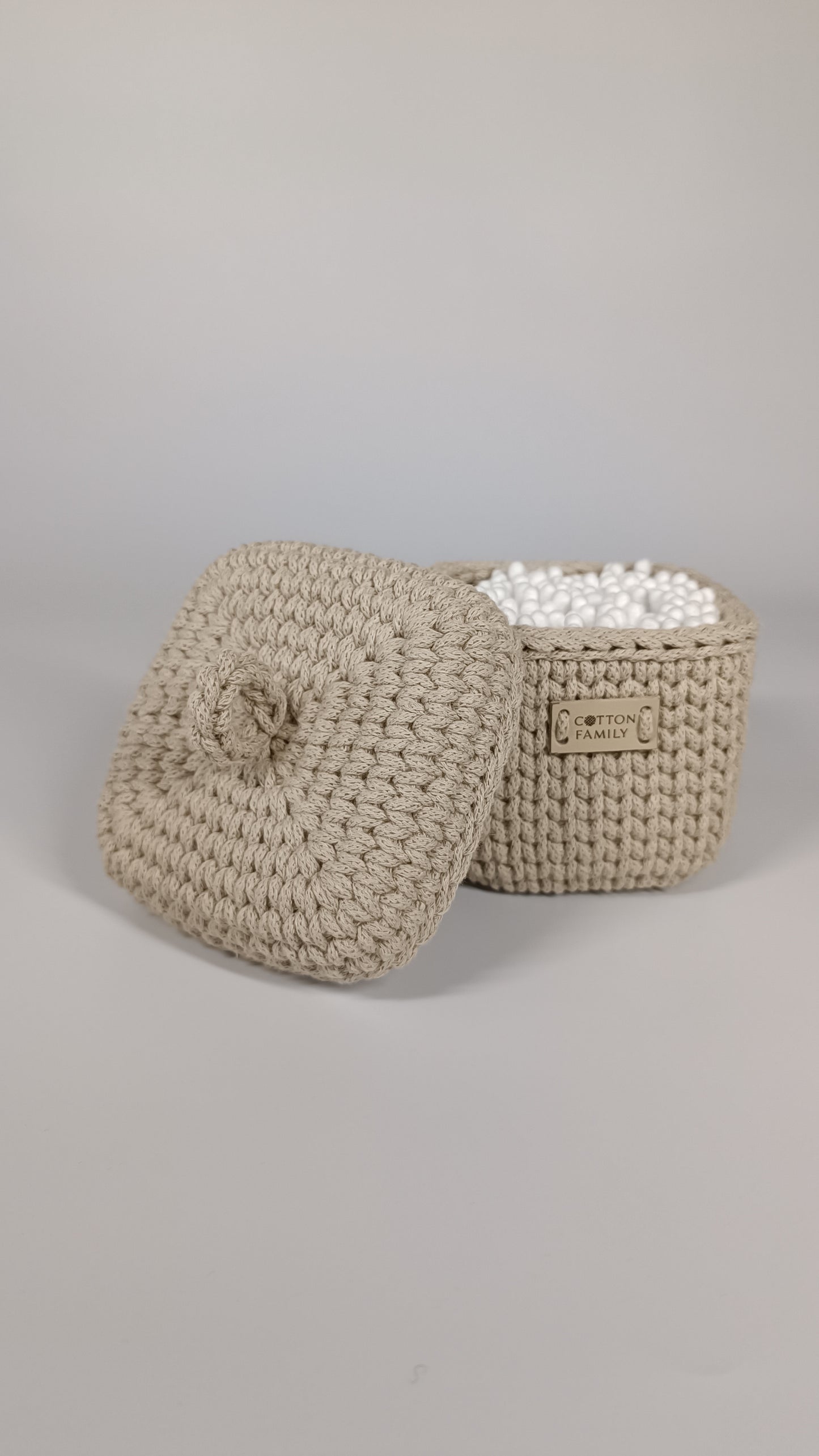 QUAD BOX Set — Beige | Natural Cotton Home Storage