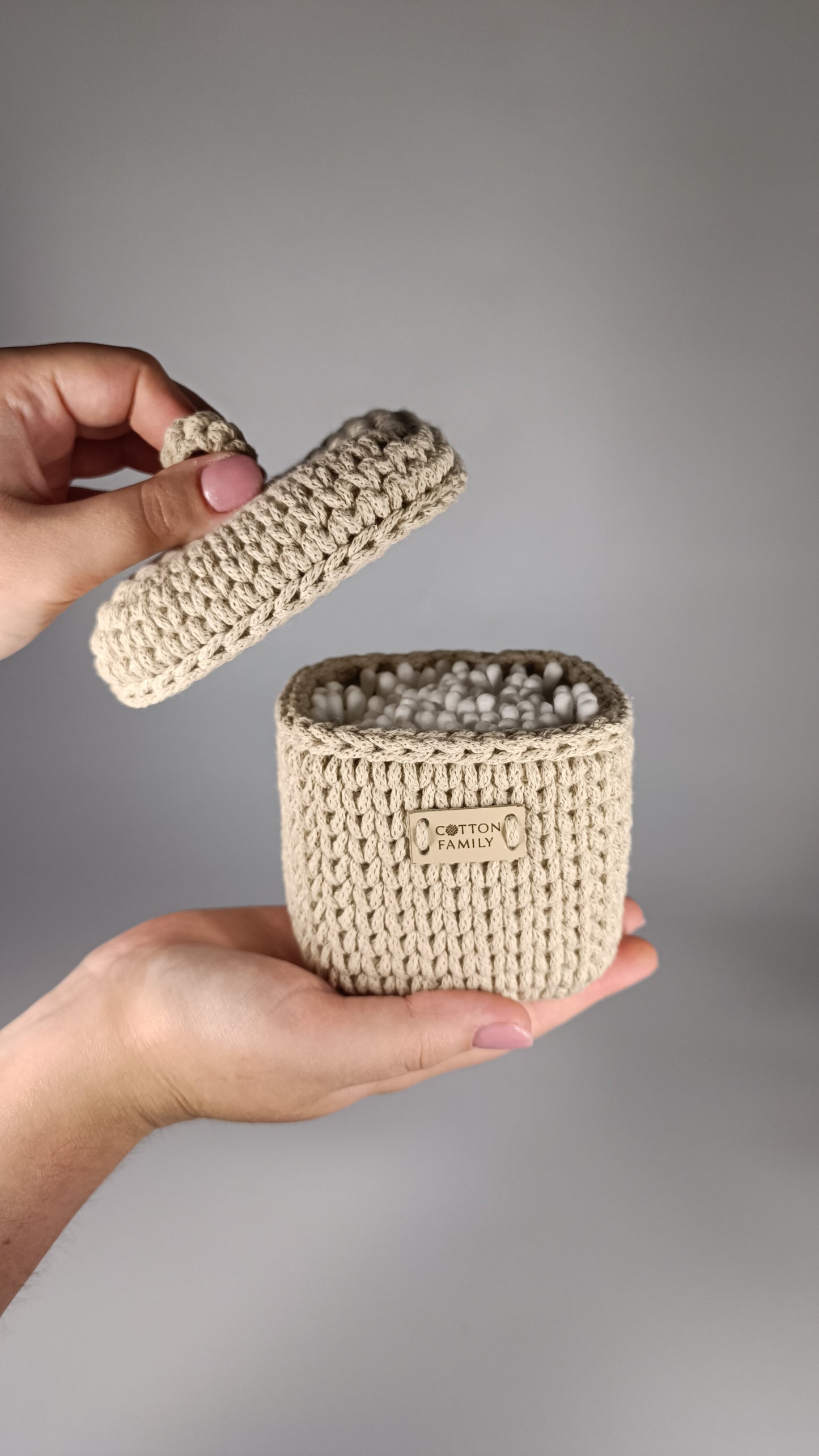 QUAD BOX Set — Beige | Natural Cotton Home Storage