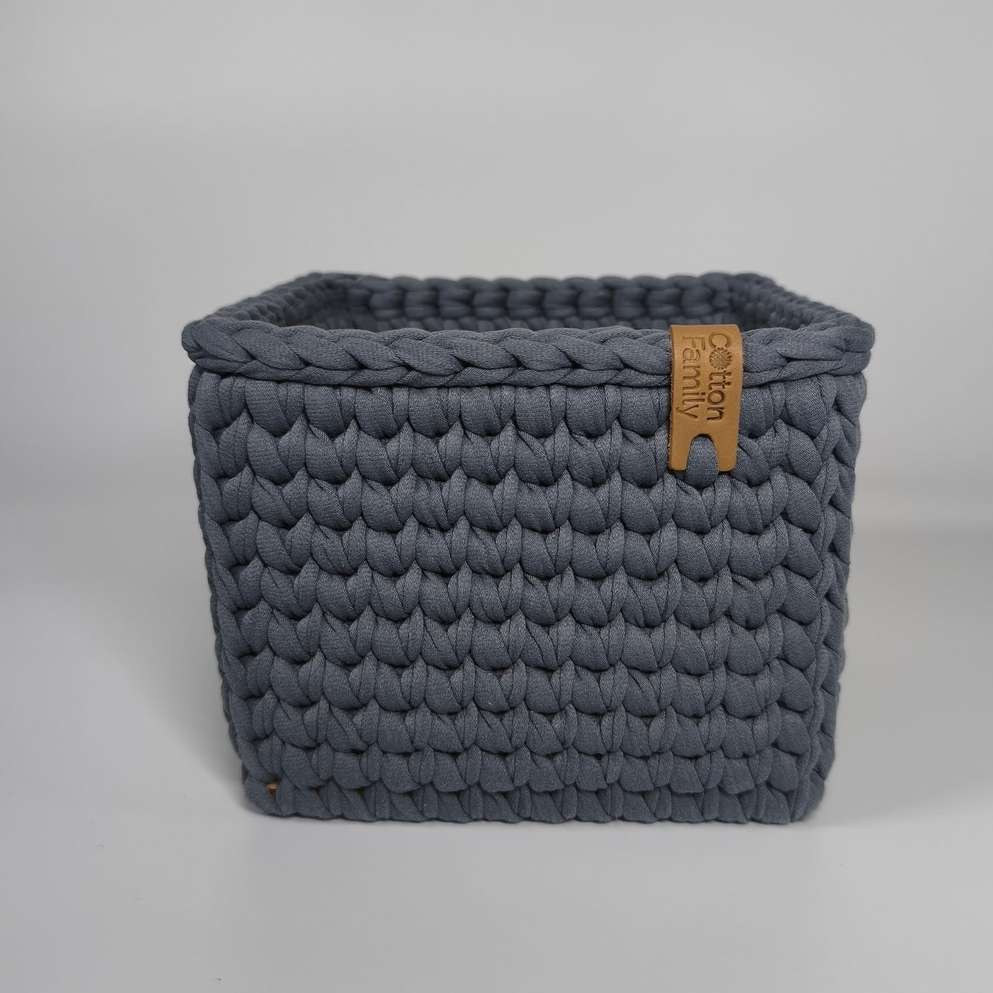 CUBE Wood Basket — Slate