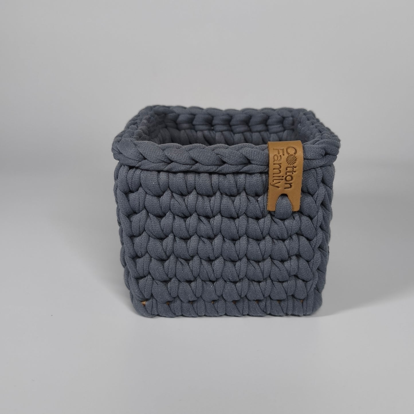 CUBE Wood Basket — Slate