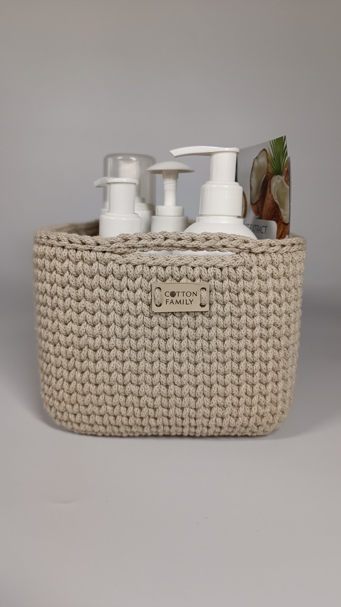 QUAD BOX Set — Beige | Natural Cotton Home Storage
