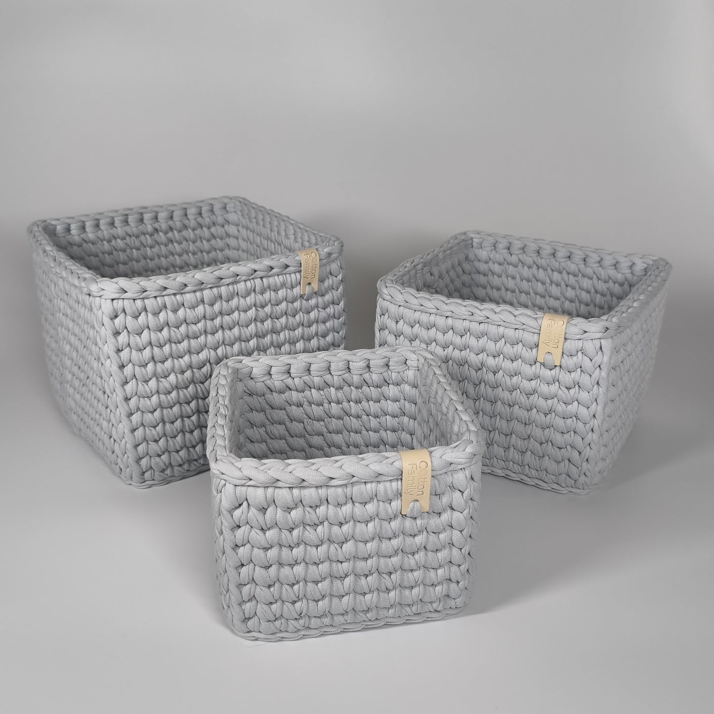 "CUBE" Набір із 3-ох квадратних кошиків-органайзерів  