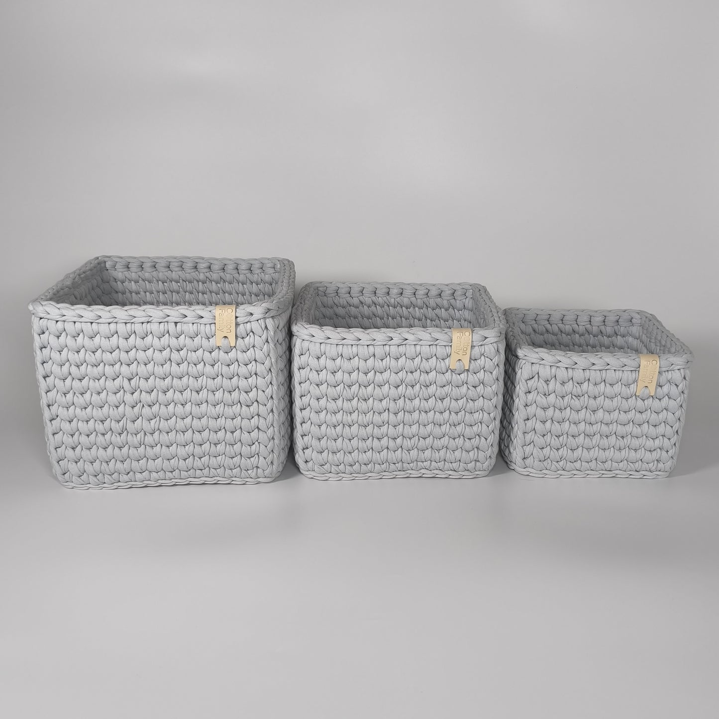 "CUBE" Набір із 3-ох квадратних кошиків-органайзерів  