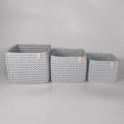 "CUBE" Набір із 3-ох квадратних кошиків-органайзерів  