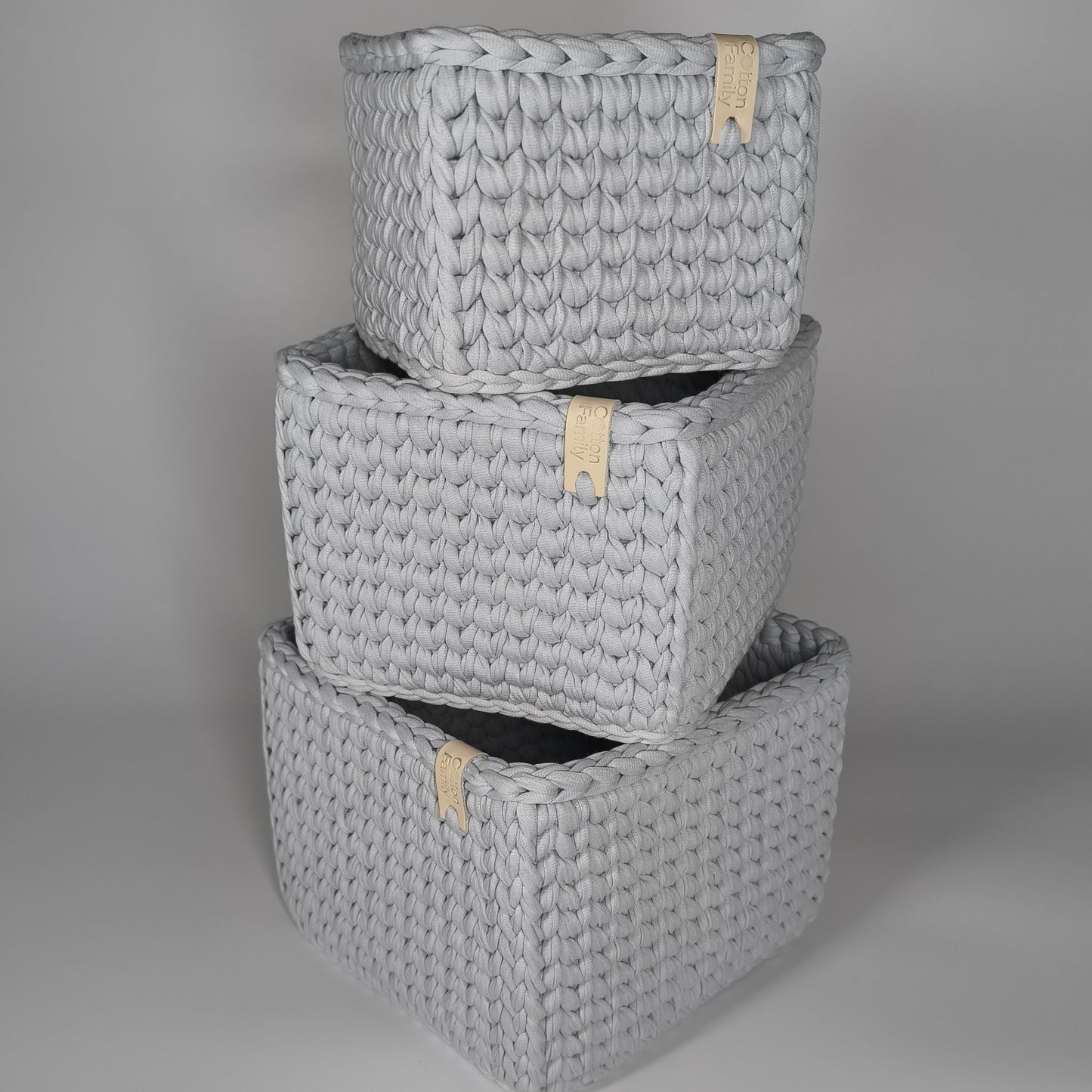"CUBE" Набір із 3-ох квадратних кошиків-органайзерів  
