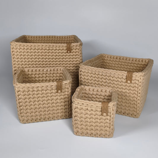 CUBE Wood Set — Warm Sand