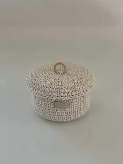 "RING" Set of 3 Round Organizer Lidded Baskets