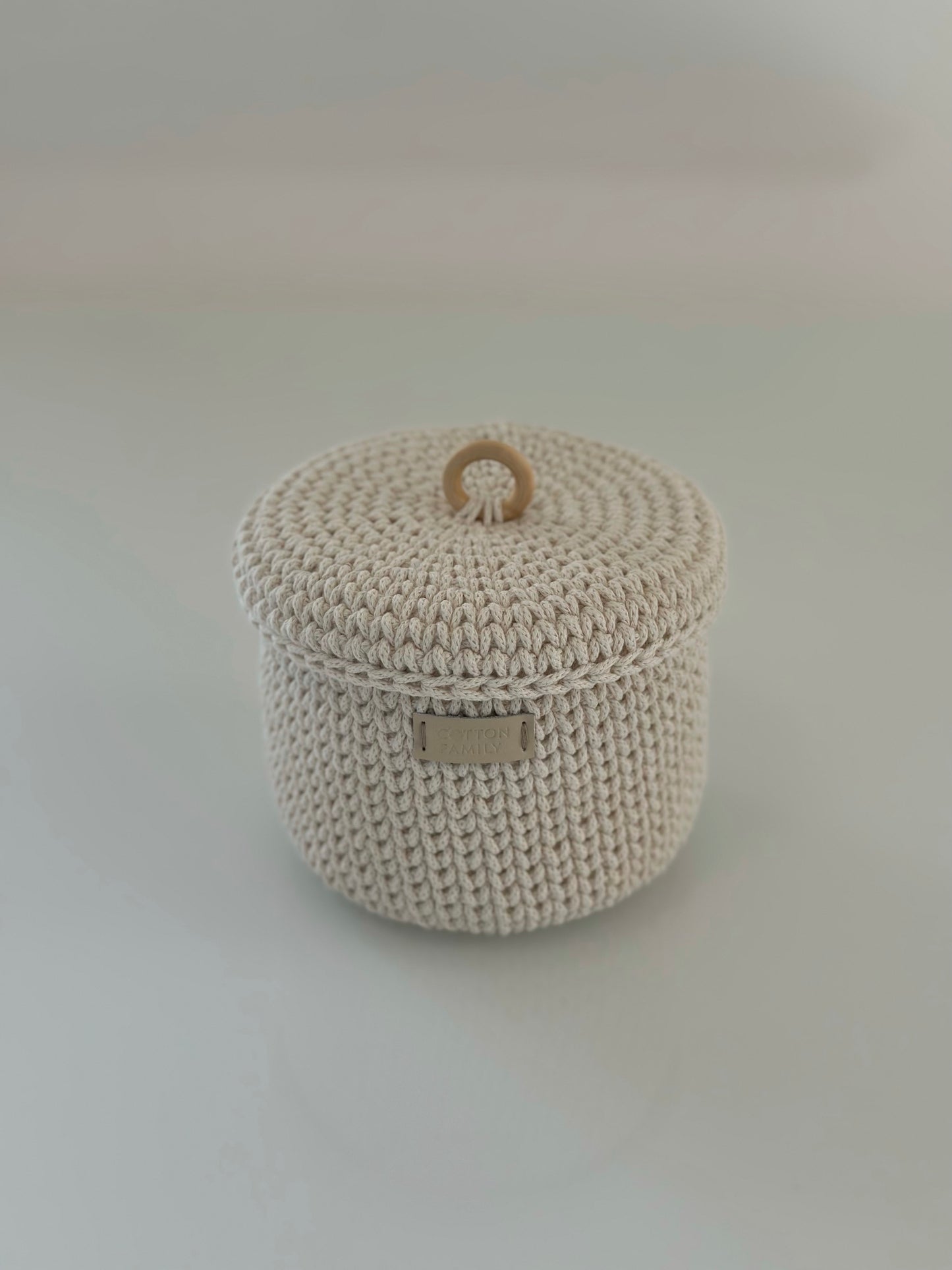 "RING" Set of 3 Round Organizer Lidded Baskets