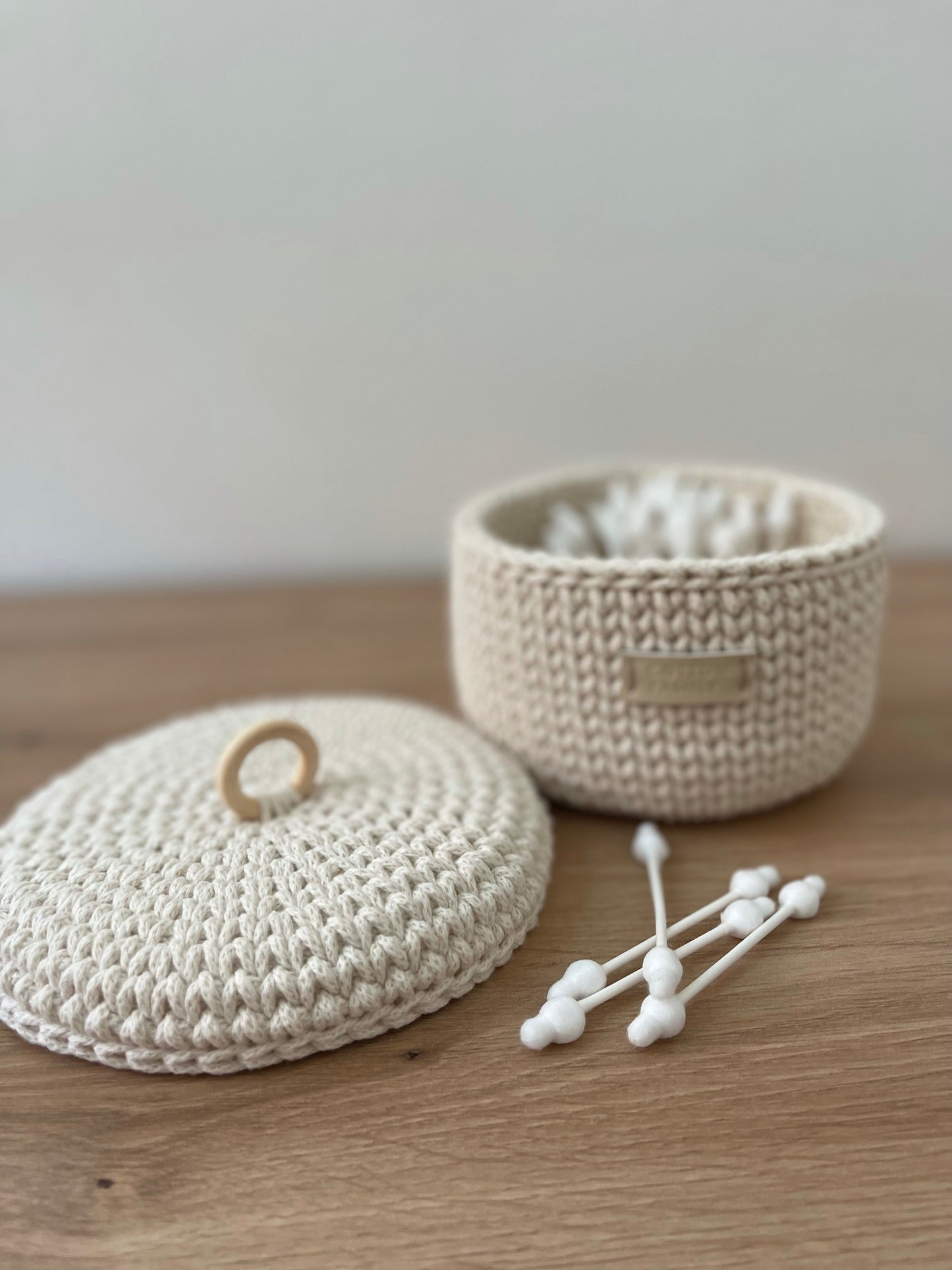 "RING" Set of 3 Round Organizer Lidded Baskets