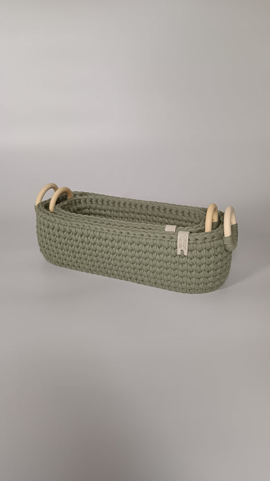 "WOODLOOP" Set of 2 Organizer Baskets