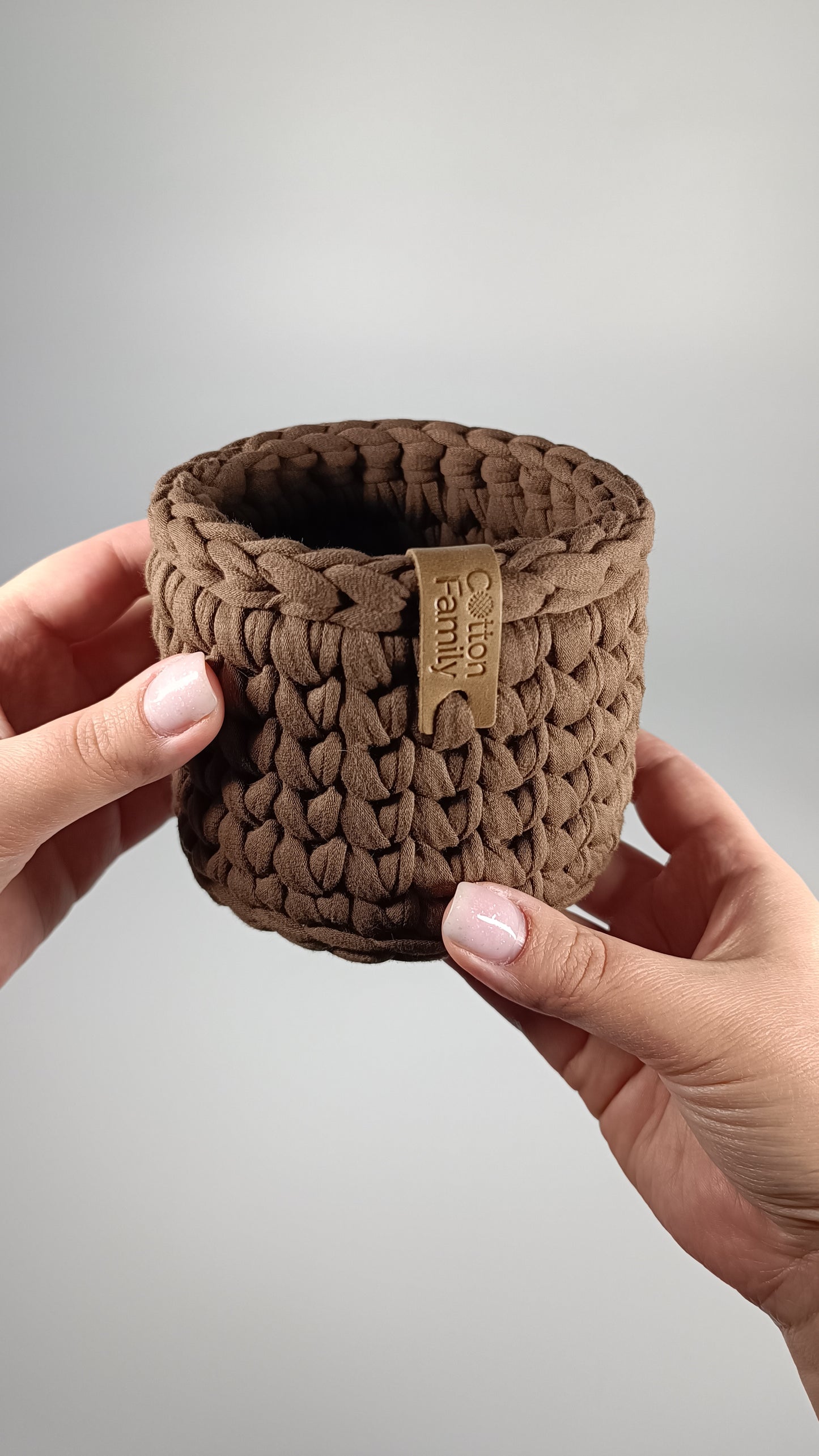 CLASSIC Set — Arabica | Handmade Round Crochet Storage Baskets (Set of 3)