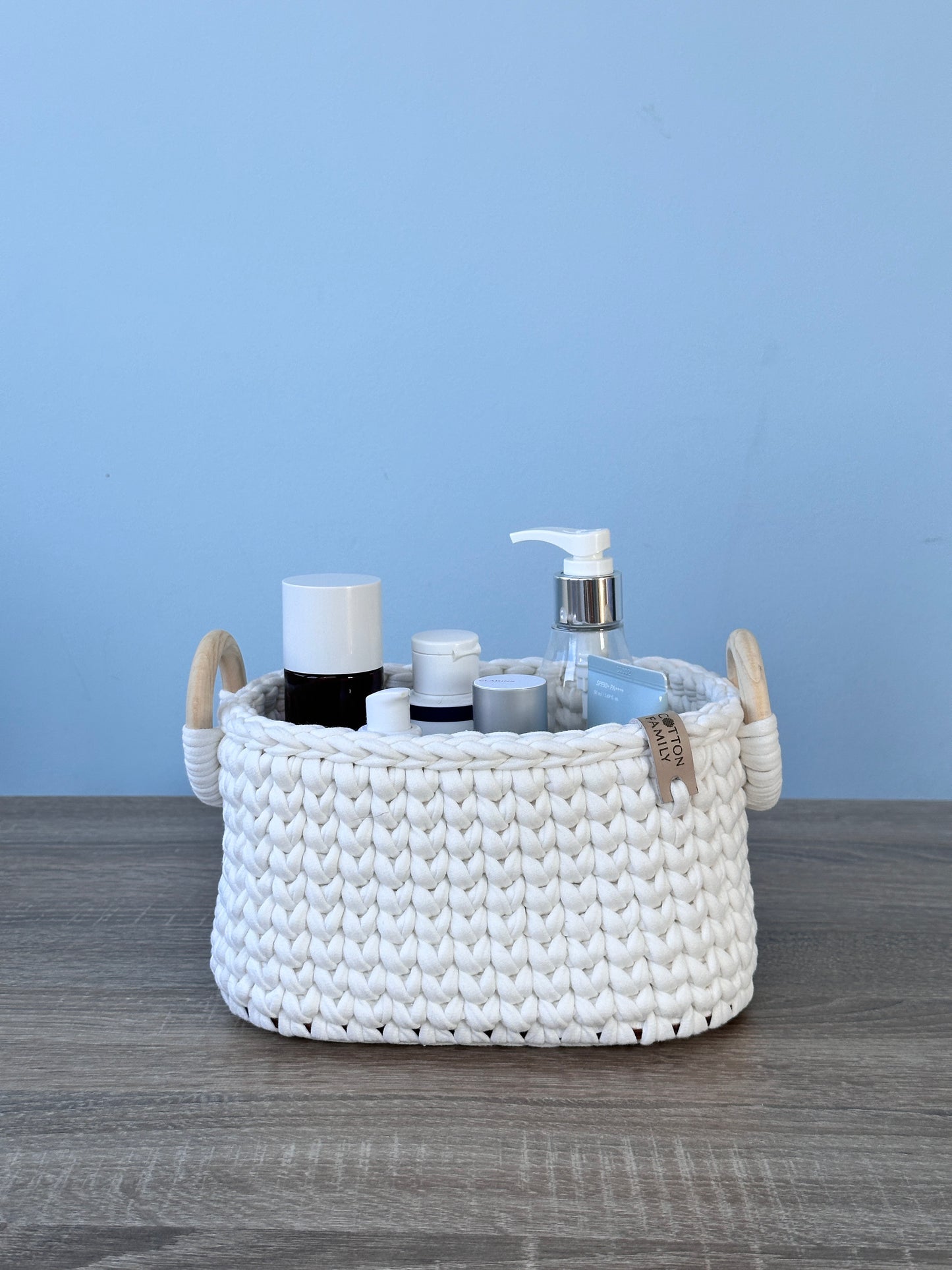 "QUAD WOODLOOP" Organizer Basket SMALL