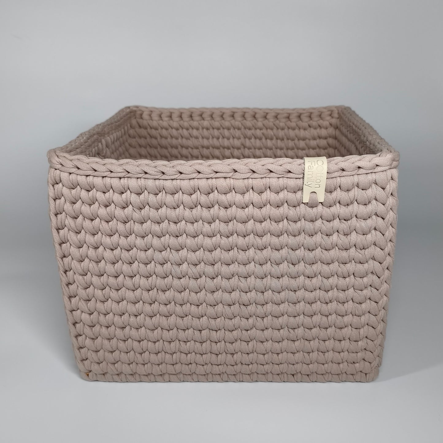 CUBE Wood Basket — Pure Cashmere