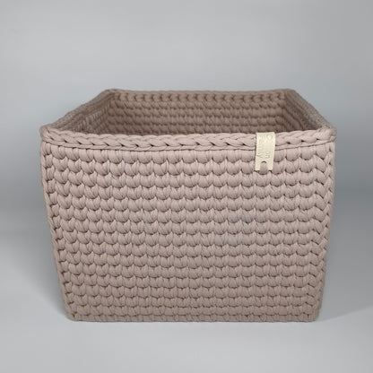 CUBE Wood Basket — Pure Cashmere