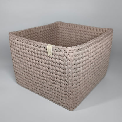CUBE Wood Basket — Pure Cashmere