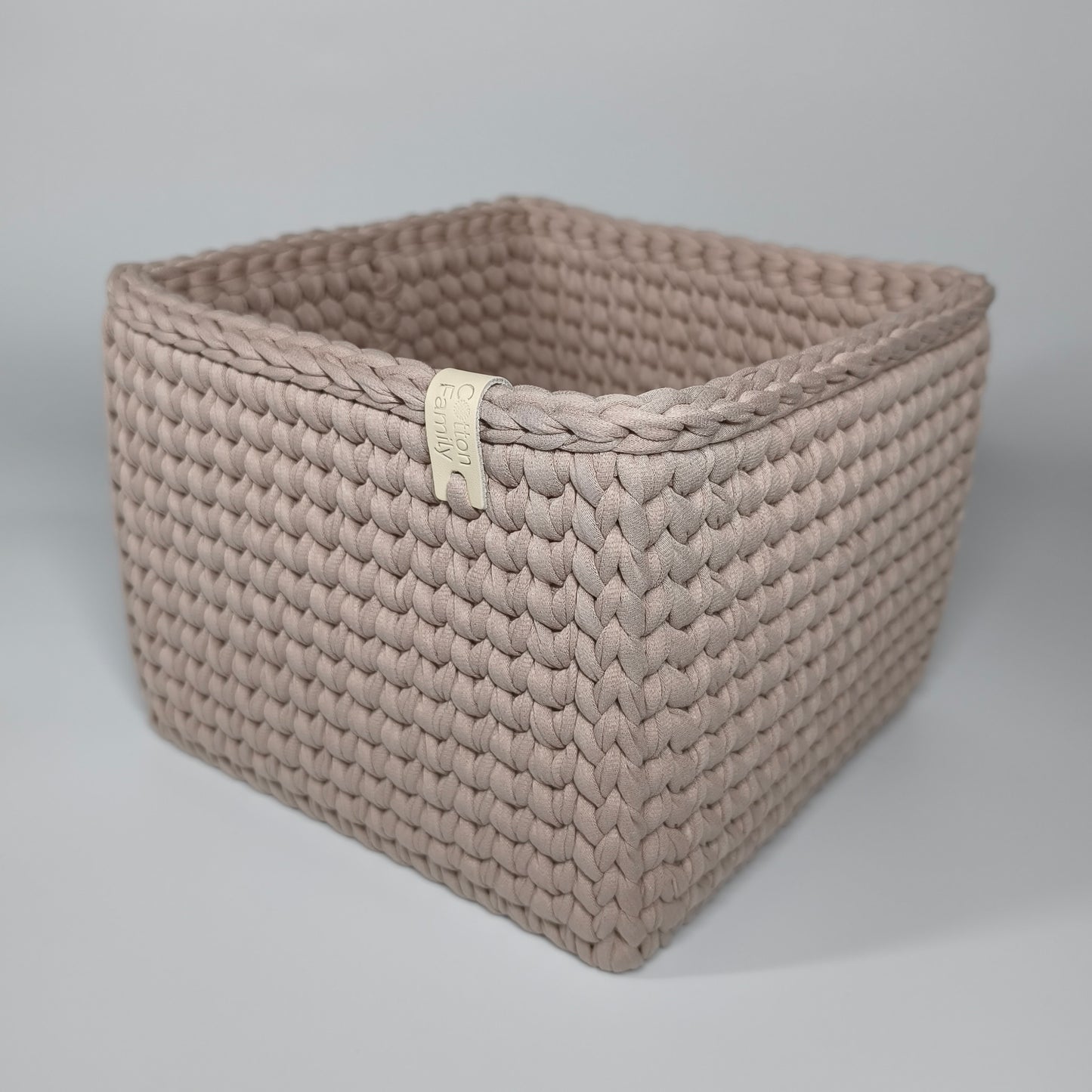 CUBE Wood Basket — Pure Cashmere