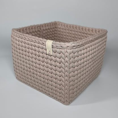 CUBE Wood Basket — Pure Cashmere