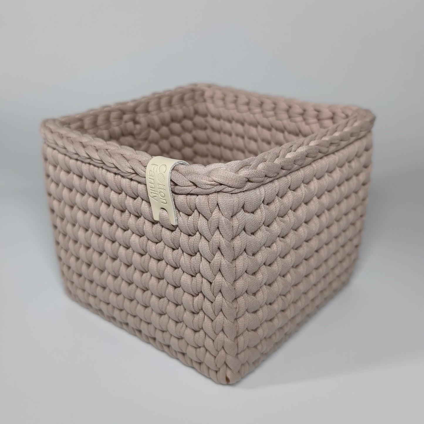 CUBE Wood Basket — Pure Cashmere