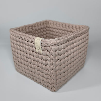 CUBE Wood Basket — Pure Cashmere