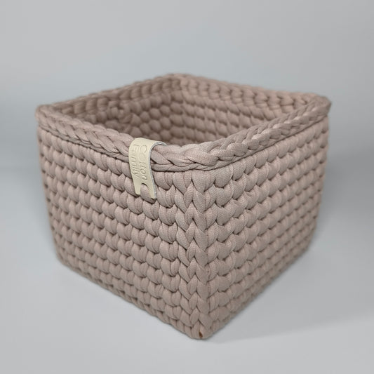 CUBE Wood Basket — Pure Cashmere