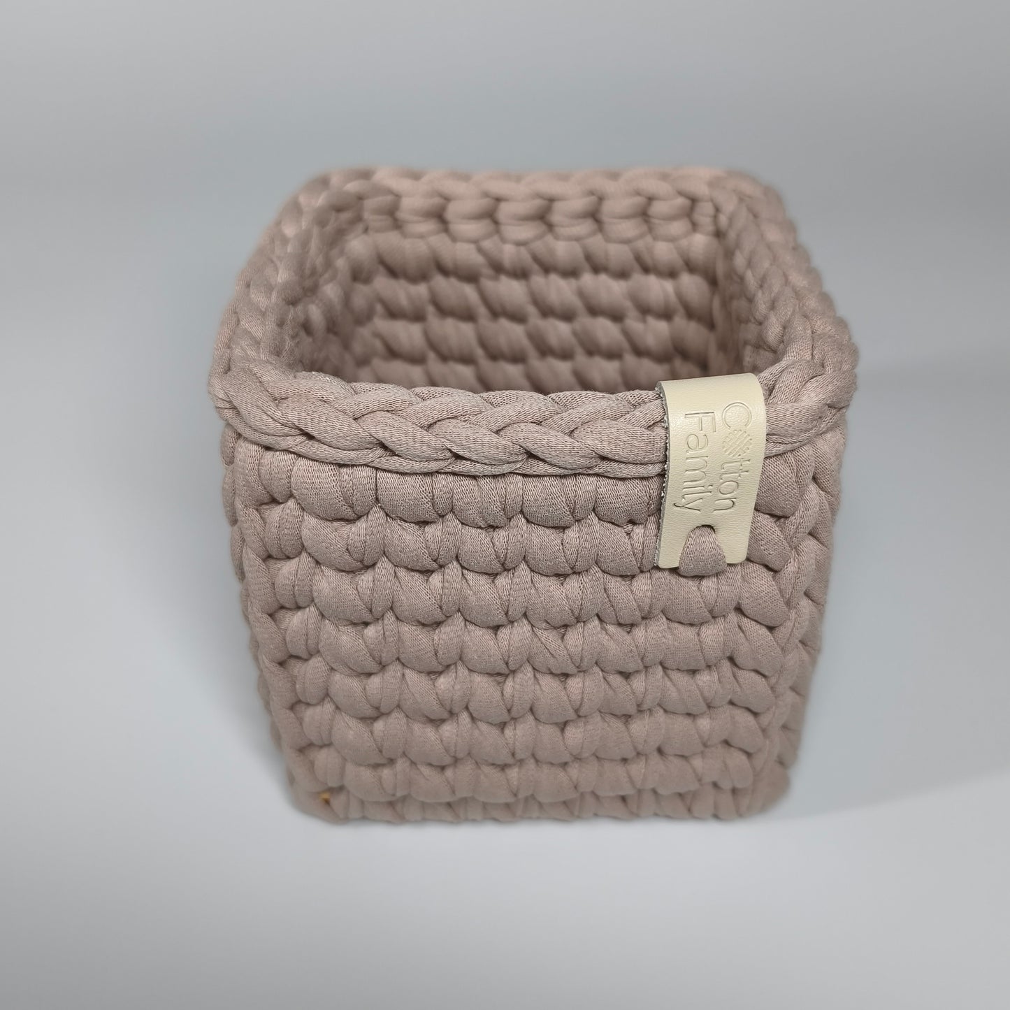 CUBE Wood Basket — Pure Cashmere