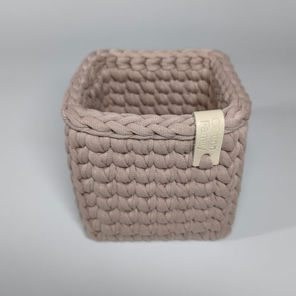 CUBE Wood Basket — Pure Cashmere