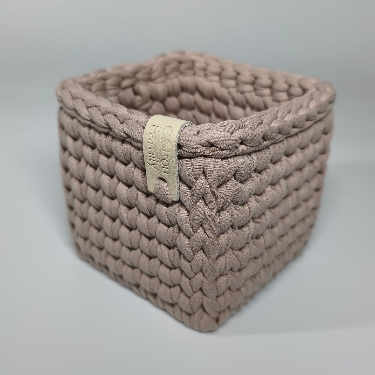 CUBE Wood Basket — Pure Cashmere