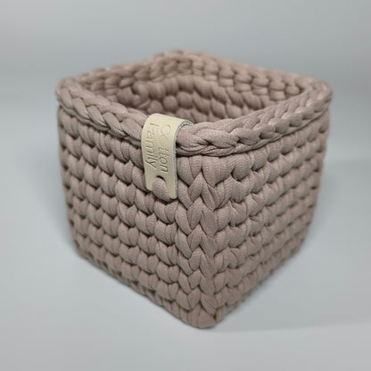 CUBE Wood Basket — Pure Cashmere