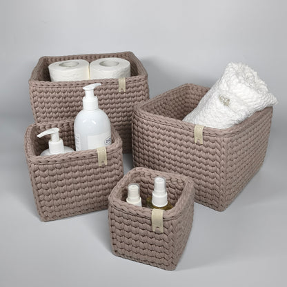 CUBE Wood Basket — Pure Cashmere