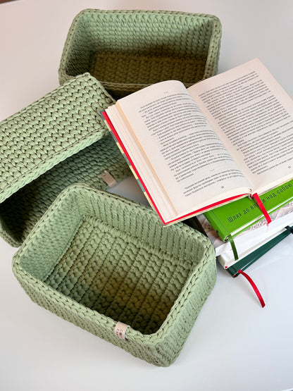 "RECTO" rectangular Organizer Basket