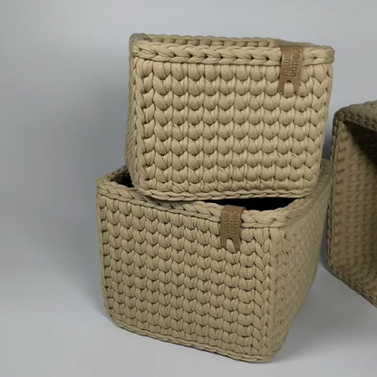 "CUBE" Набір із 3-ох квадратних кошиків-органайзерів 