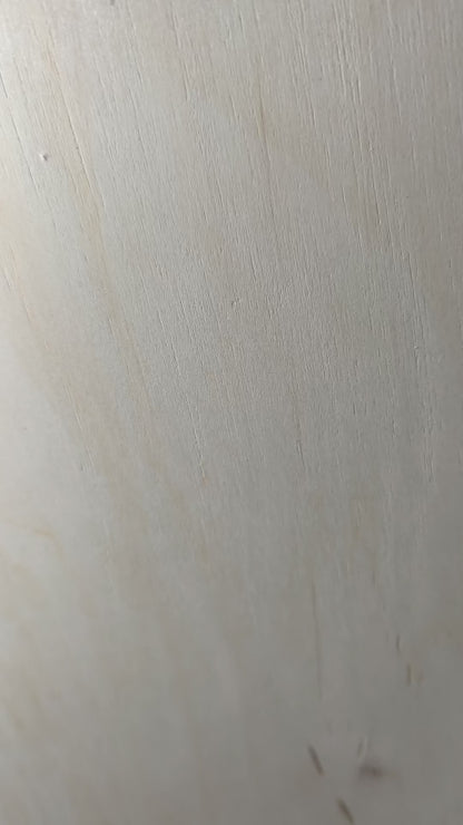 SALVA Tray — Milk | Handmade Round Crochet Tray with Wooden Base