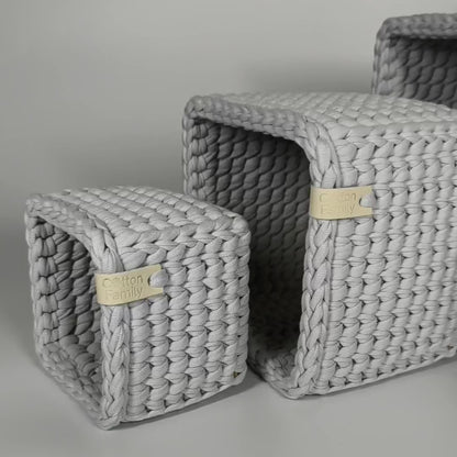 CUBE Wood Set — Silver Blue
